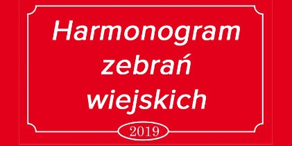Rozpoczynają się zebrania wiejskie