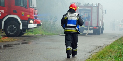 Podsumowanie akcji gaśniczej w Sączowie