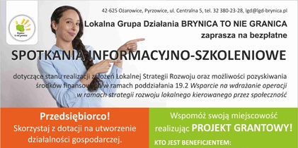 Zapraszamy na spotkania informacyjno-szkoleniowe