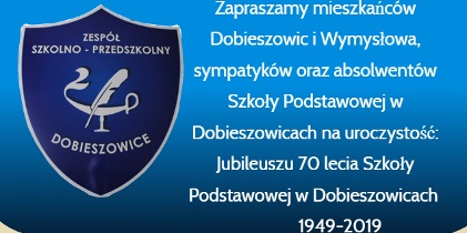 Zapraszamy na Jubileusz Szkoły w Dobieszowicach